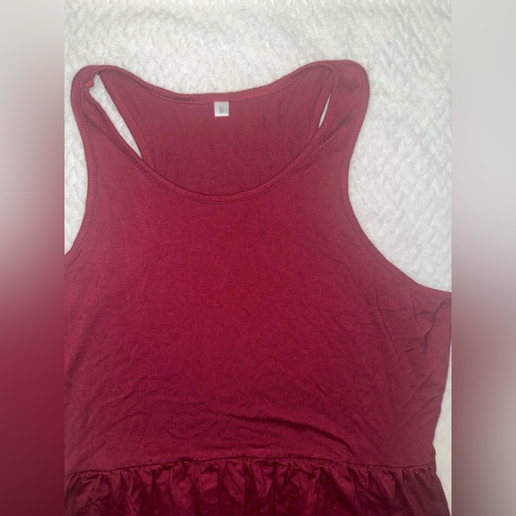 Burgundy Razorback Maxi Dress - Picture 4 of 6